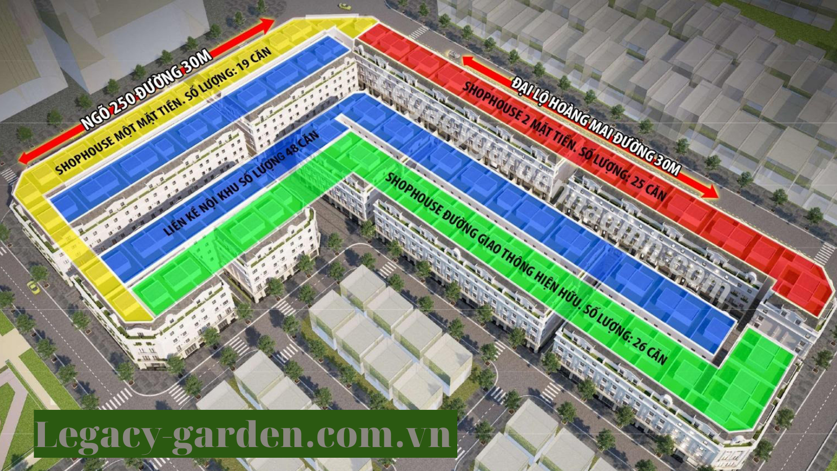 Mặt bằng dự án Legacy Garden Nguyễn Xiển