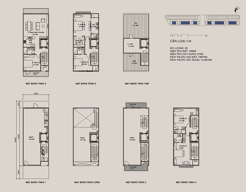 Shophouse 88 Central - Dự án Hà Nội Garden City