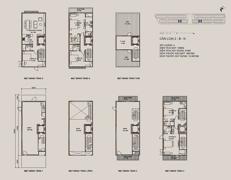 Shophouse 88 Central - Dự án Hà Nội Garden City